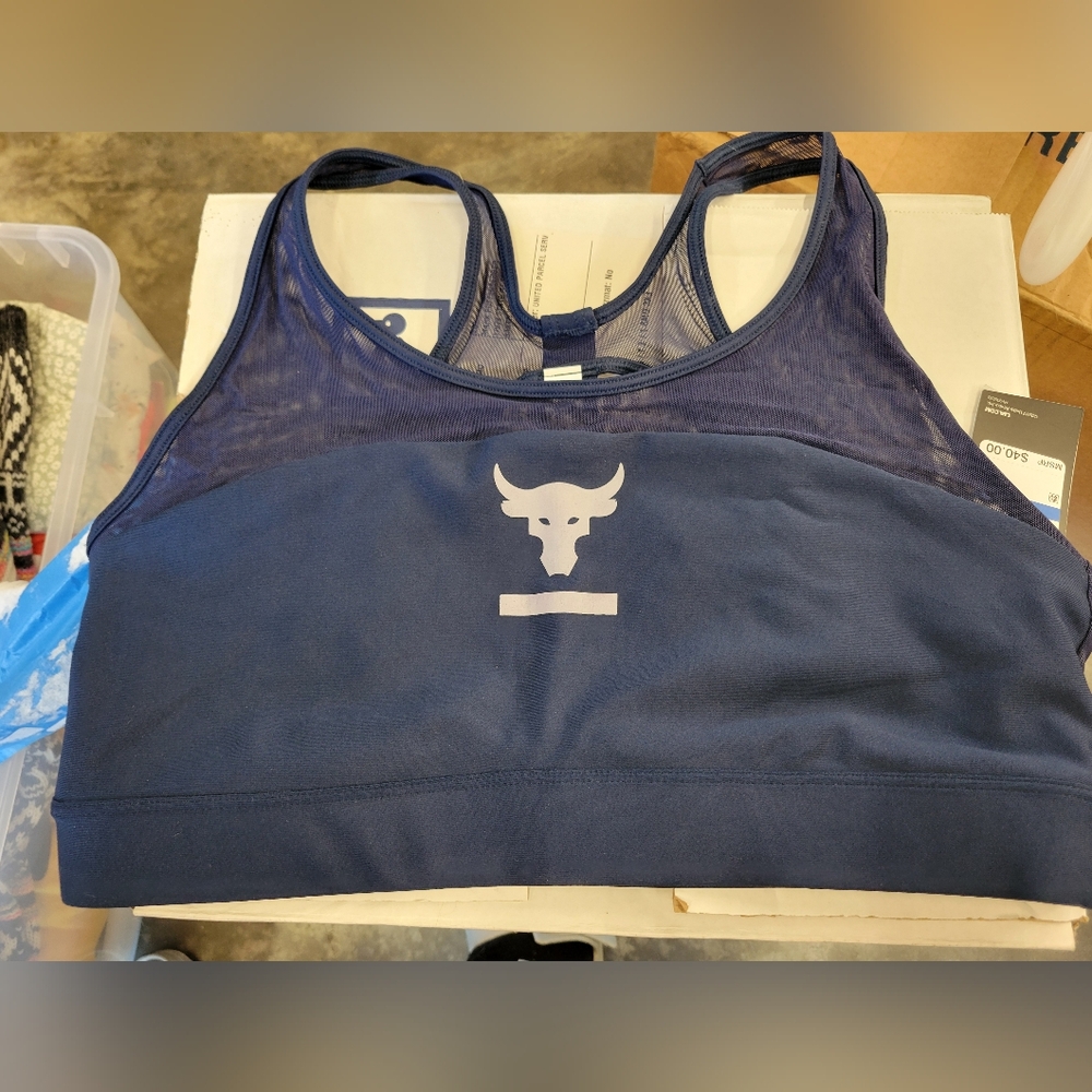 UA Project Rock Sports Bra